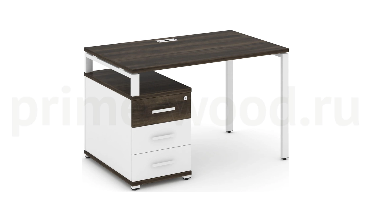 Стол письменный с одной опорной тумбой CN.SP-302 B/W - фото 10